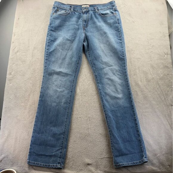 Levis Womens 505 Jeans Size 14L Light Blue Denim Straight Leg Classic - Picture 13 of 14